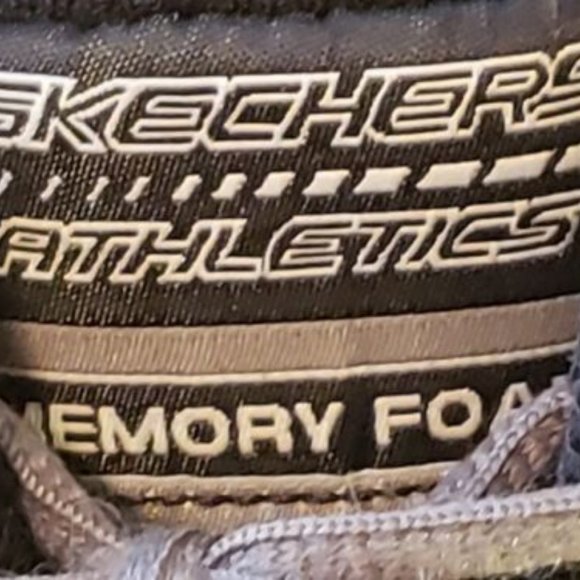 Skechers Athletics M Fit Mens Shoes (50124) Gray Leather & Mesh U.S. Size 10 - Picture 8 of 9